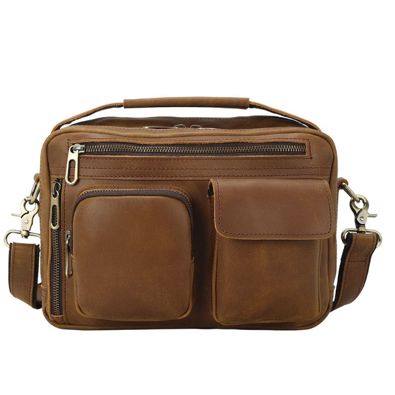 Aitoa Nahkaa Oleva Messenger Bag 9.7 Tuuman Ipadille