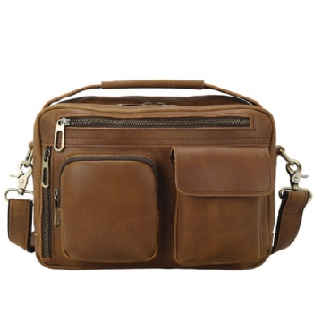 Aitoa Nahkaa Oleva Messenger Bag 9.7 Tuuman Ipadille