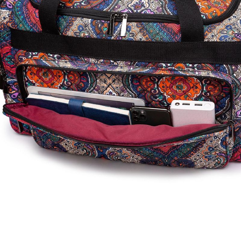 Boho Weekender Laukku Canvas Travel Duffel