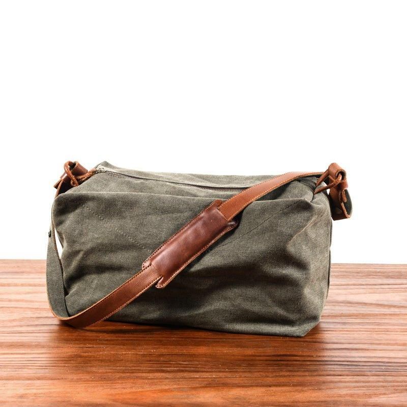 Canvas Crossbody Messenger Bag Miesten