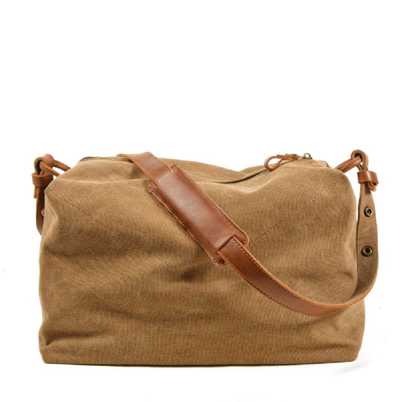 Canvas Crossbody Messenger Bag Miesten