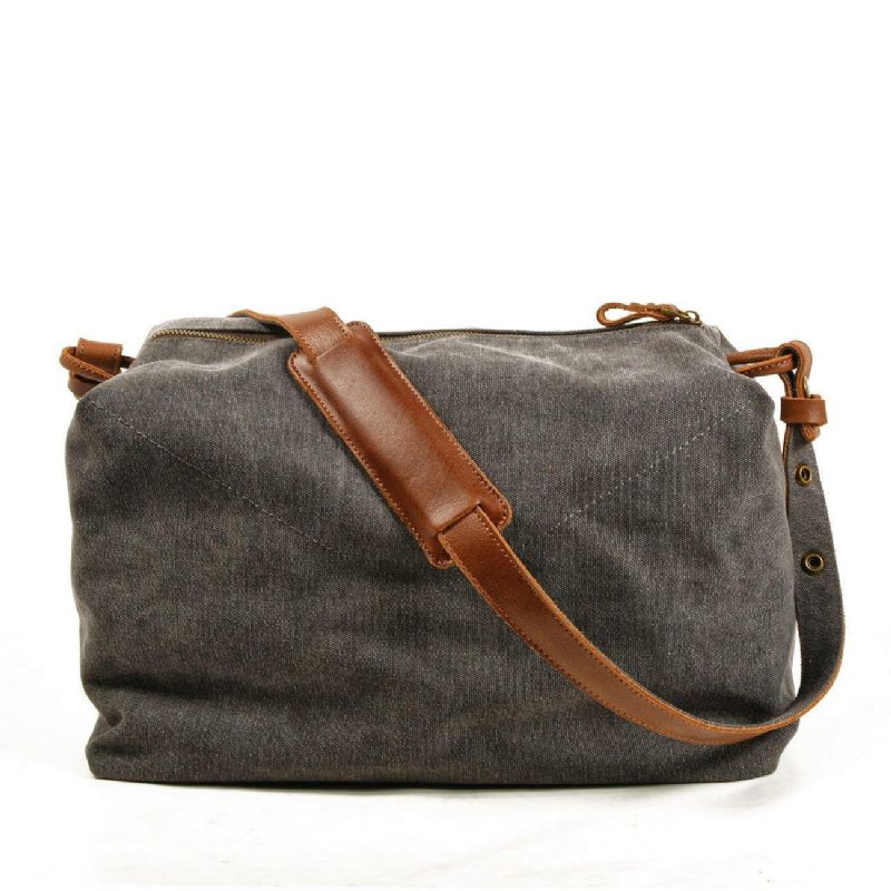 Canvas Crossbody Messenger Bag Miesten