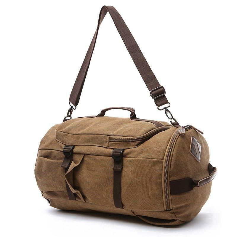 Canvas Reppu Vintage Suuri Koulu Duffel