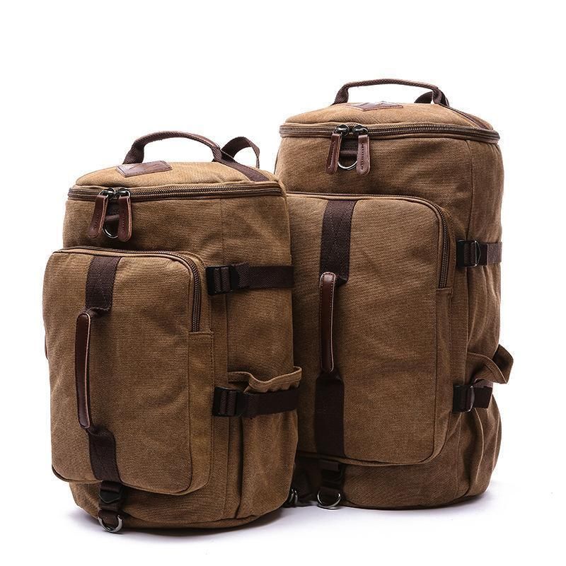 Canvas Reppu Vintage Suuri Koulu Duffel