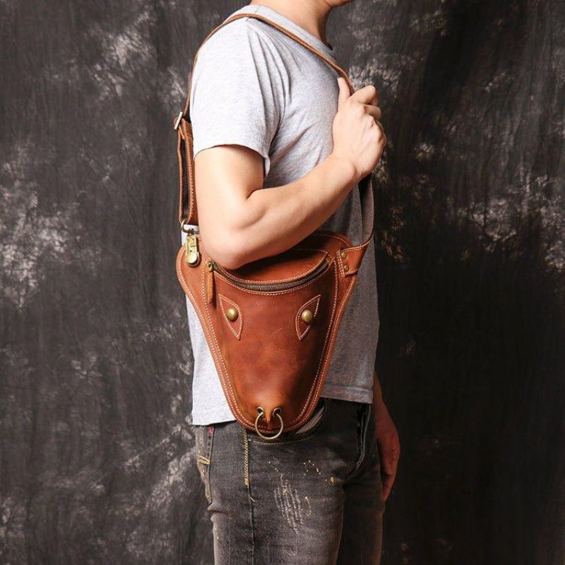 Cool Cow Head Leg Crossbody Bag Fanny Pack