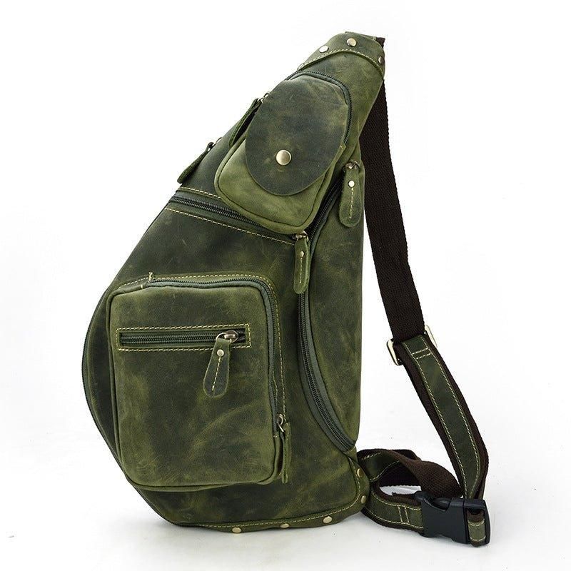 Lehmännahkainen Nahkainen Cross Body Sling Bag