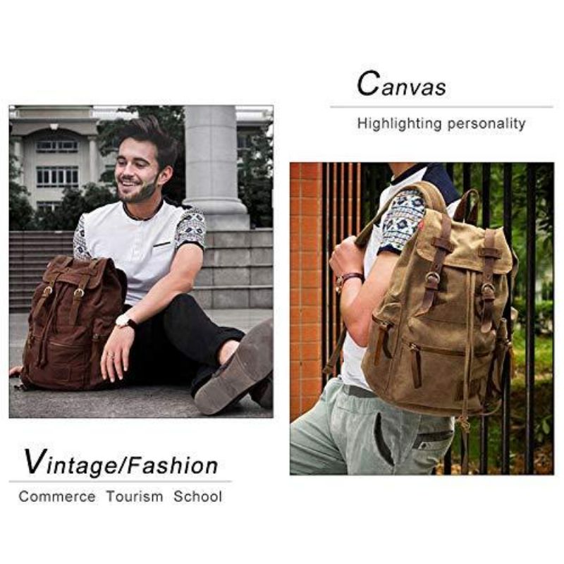 Miesten 21l Vintage Canvas -reppu