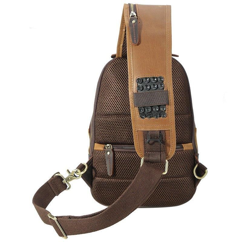 Miesten Crossbody Nahkainen Paketti