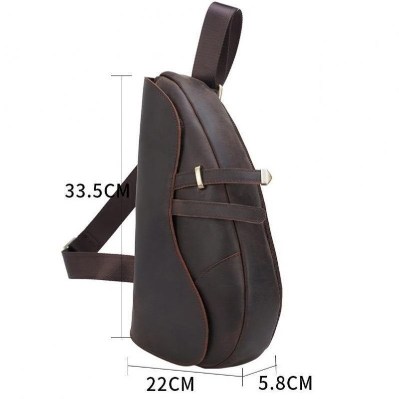 Miesten Nahkainen Laukku Rento Crossbody Laukut