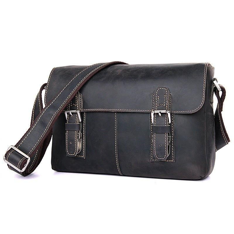 Miesten Vintage Nahkainen Crossbody Messenger Bag