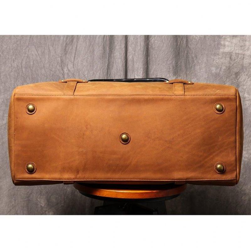 Miesten Vintage-nahkainen Duffle-laukku