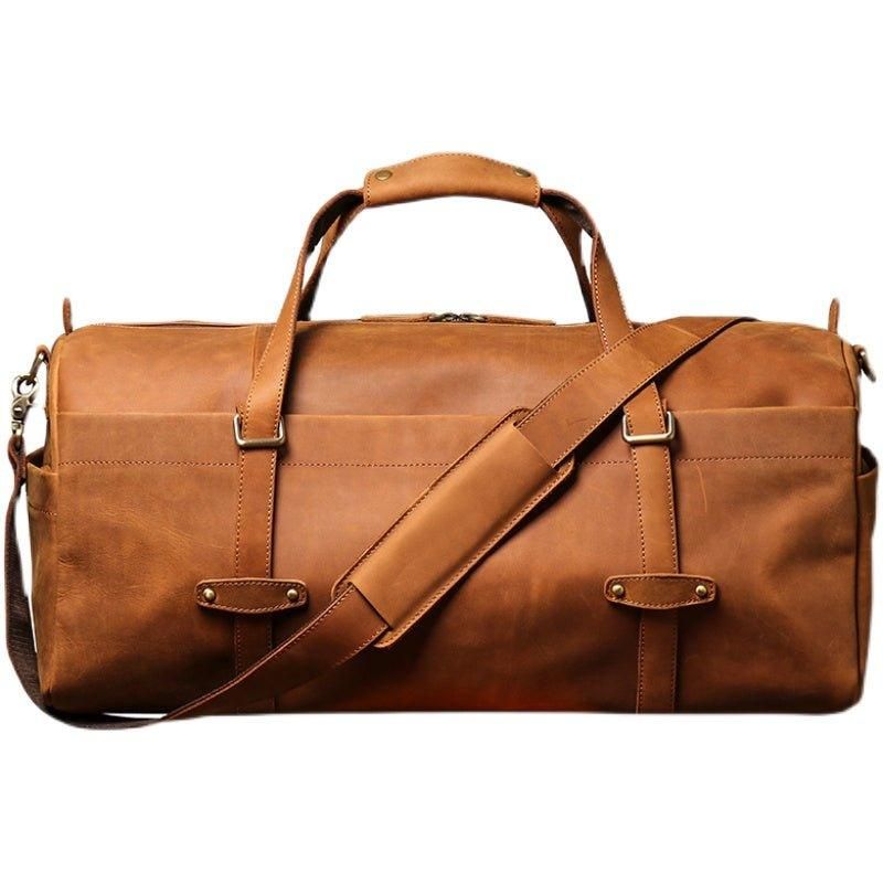 Miesten Vintage-nahkainen Duffle-laukku