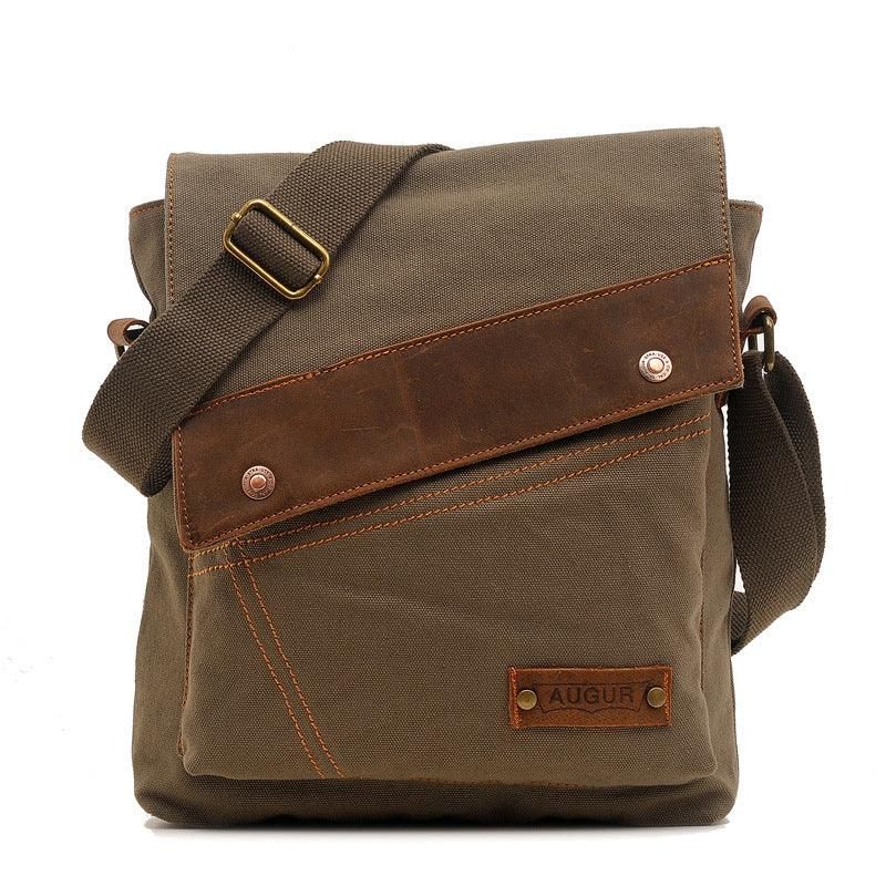 Muoti Cotton Canvas Cross Body Laukku Miehille