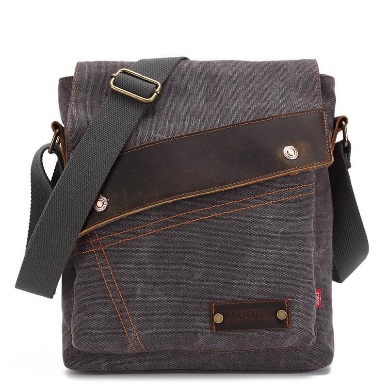 Muoti Cotton Canvas Cross Body Laukku Miehille