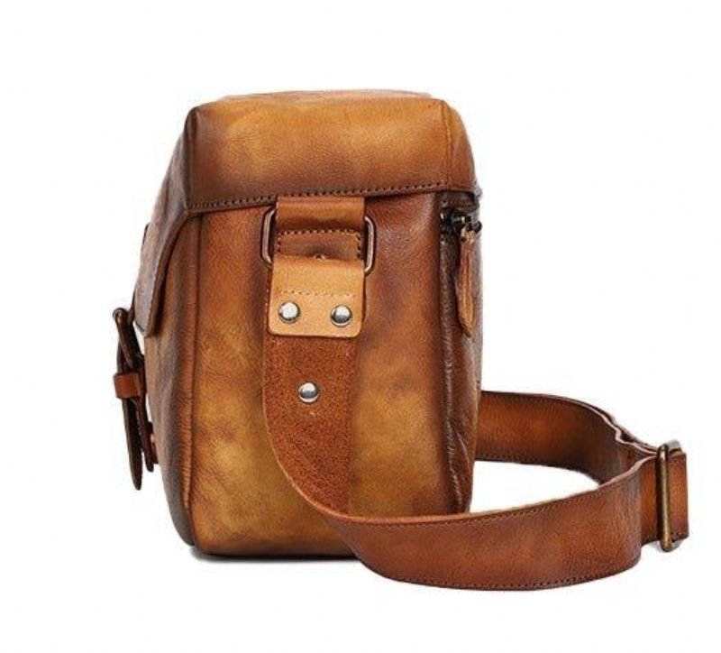 Nahkainen Kameralaukku Crossbody