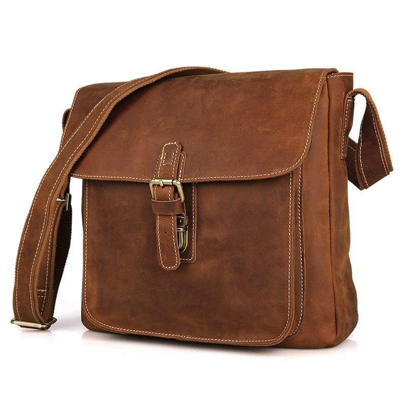 Nahkainen Messenger Crossbody Bag Vintage