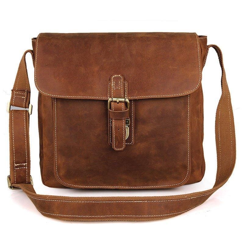 Nahkainen Messenger Crossbody Bag Vintage