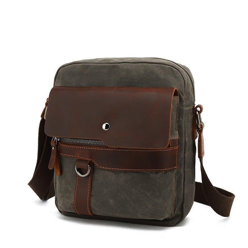 Pieni Canvas Crossbody Messenger Bag Miehelle