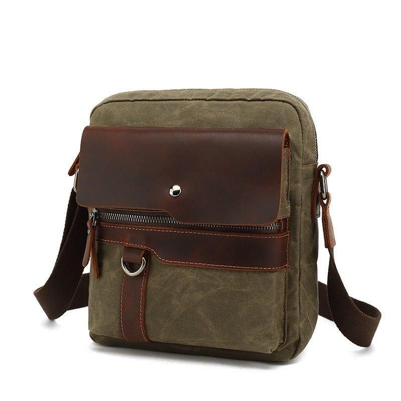 Pieni Canvas Crossbody Messenger Bag Miehelle