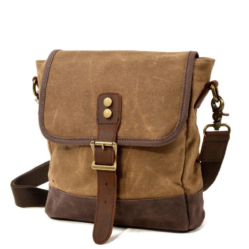 Pieni Canvas Messenger Bag Crossbody Vintage