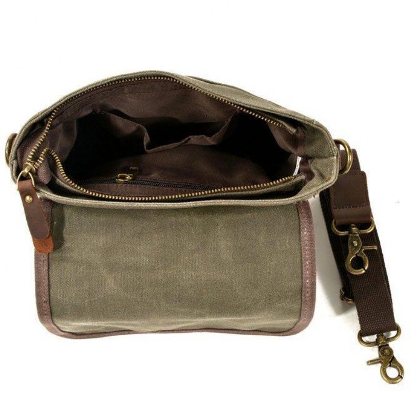 Pieni Canvas Messenger Bag Crossbody Vintage