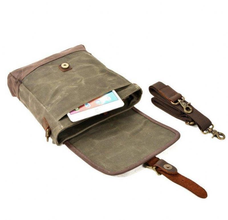 Pieni Canvas Messenger Bag Crossbody Vintage