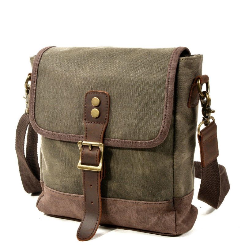 Pieni Canvas Messenger Bag Crossbody Vintage