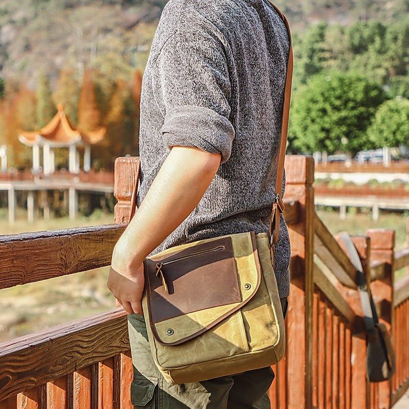 Vahattu Canvas Messenger Bag Pieni