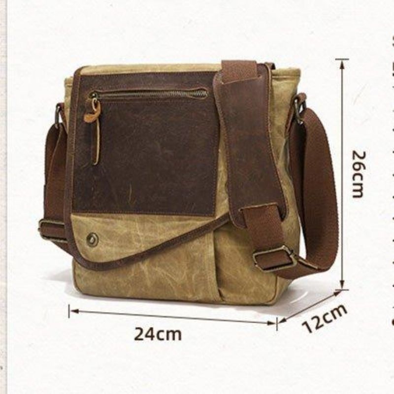 Vahattu Canvas Messenger Bag Pieni