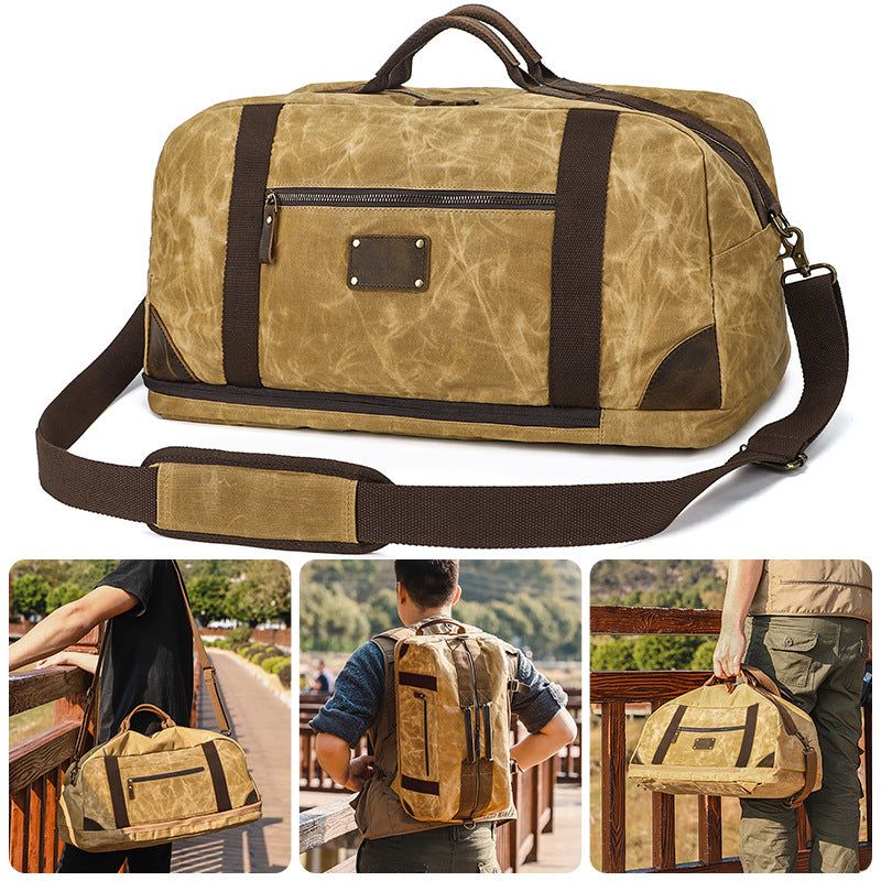 Vahattu Canvas Weekender Duffle Bag -reppu