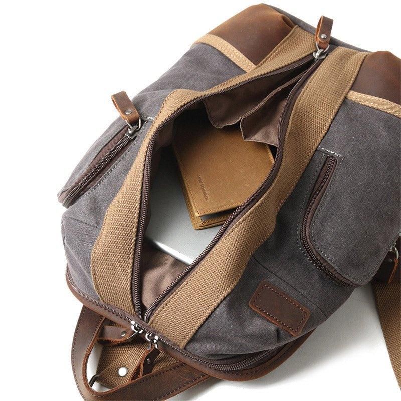 Vedenpitävä Canvas Crossbody Sling -reppu