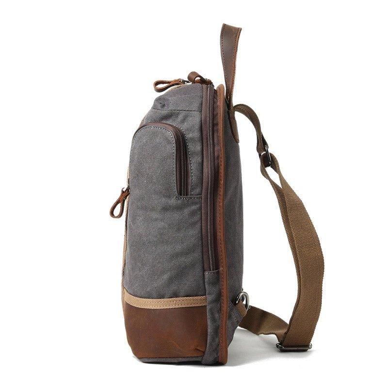 Vedenpitävä Canvas Crossbody Sling -reppu