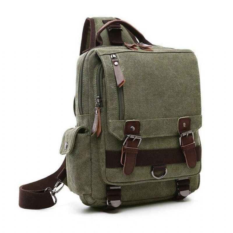 Vintage Canvas Messenger Sling -laukku