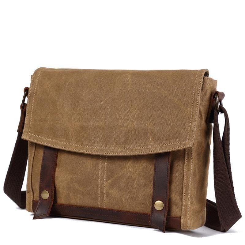 Vintage Messenger Bag Canvas Crossbody Miehille