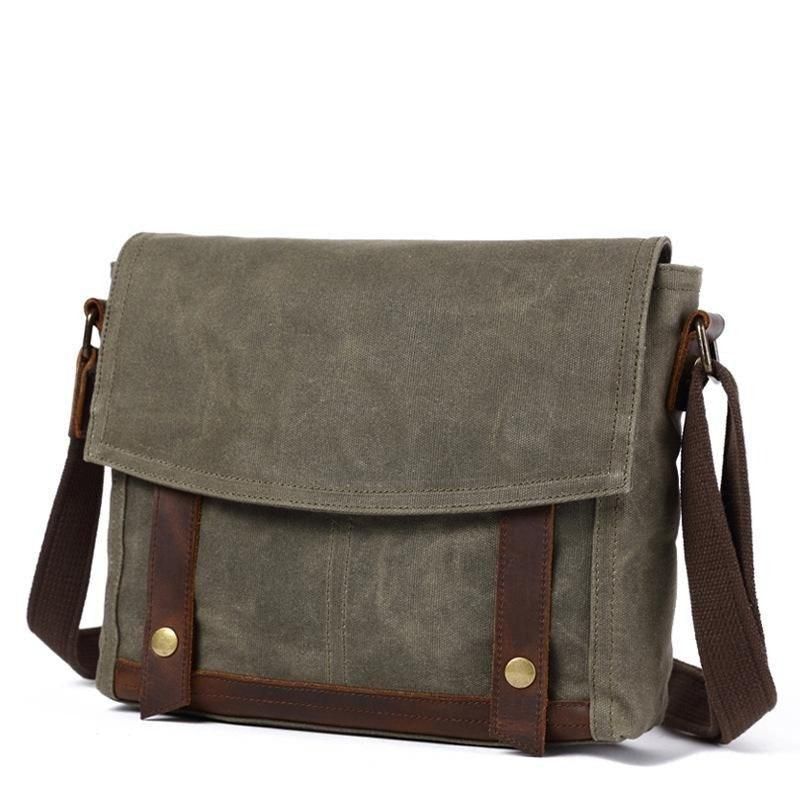 Vintage Messenger Bag Canvas Crossbody Miehille